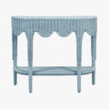 Seascale Light Blue Demilune Console Table