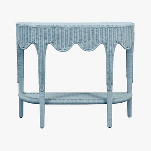 Seascale Light Blue Demilune Console