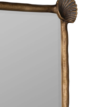 Seaside Mirror - corner scallop shell detail