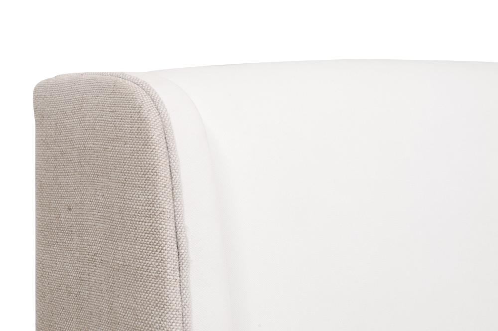 Two Tone Sebastian Upholstered Bed fabric closeup