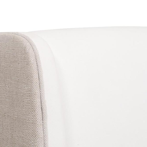 Two Tone Sebastian Upholstered Bed fabric closeup