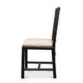 Set of Two Crosby Black Side Chairs side view