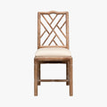 Set of Two Crosby Side Chairs - bamboo fretwork design