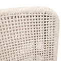 Set of Two Sullivan Teak Outdoor Chairs - woven rope mesh