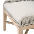 Set of Two Turin Teak Outdoor Dining Chairs - seat closeup