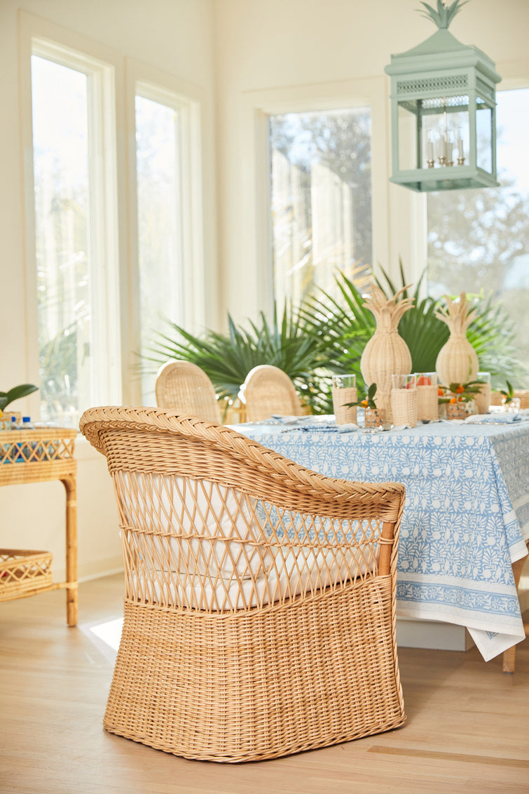 Set of Two Worth Wicker Arm Chairs - Amanda Lindroth interiors
