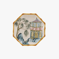 Shangri-La Plate - Bamboo painted border