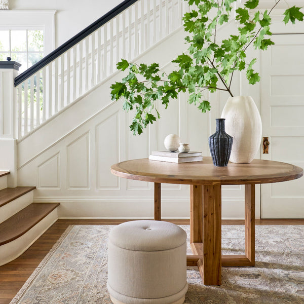 Sheridan Wool Rug styled in foyer