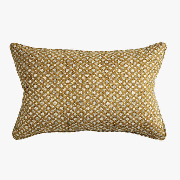 Shijo Saffron Lumbar Pillow Cover