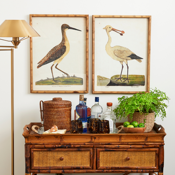 Shorebird Prints Styled with Bamboo Serving Console - Dear Keaton
