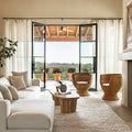 Siena Woven Chairs in neutral living room