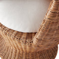 Siena Woven Rattan Lounge Chair texture closeup