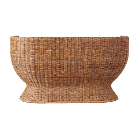 Siena Woven Rattan Settee back view