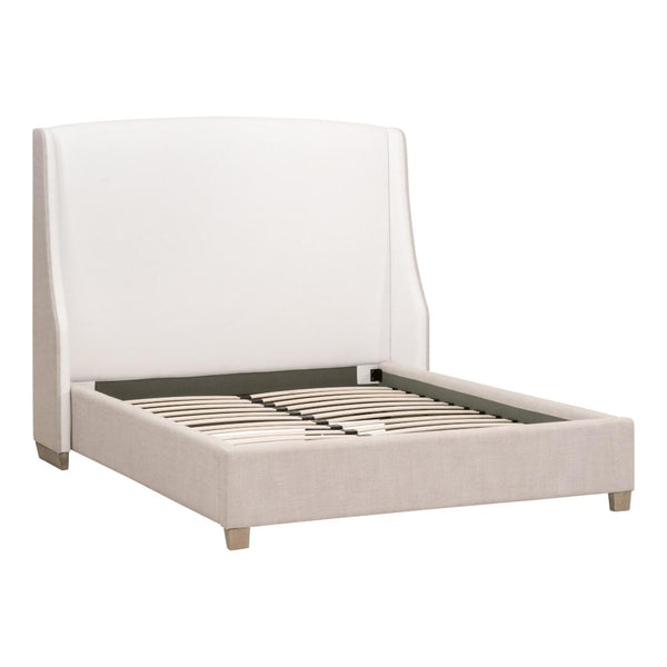 Two Tone Sebastian Upholstered Bed - shown without mattress