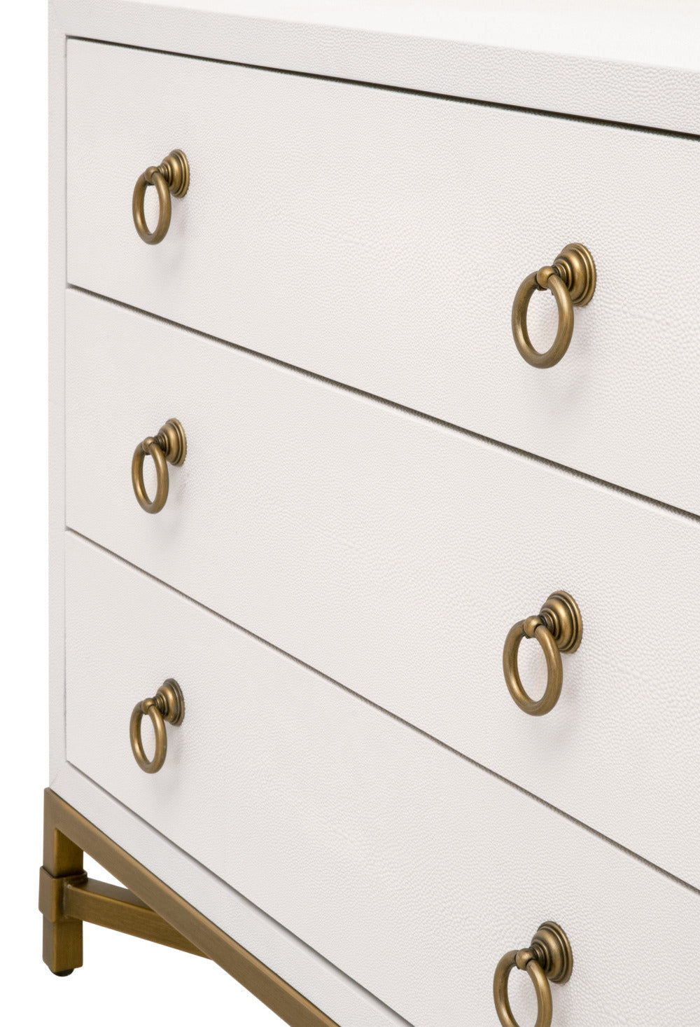 Smith Pearl Shagreen Nightstand Hardware Details