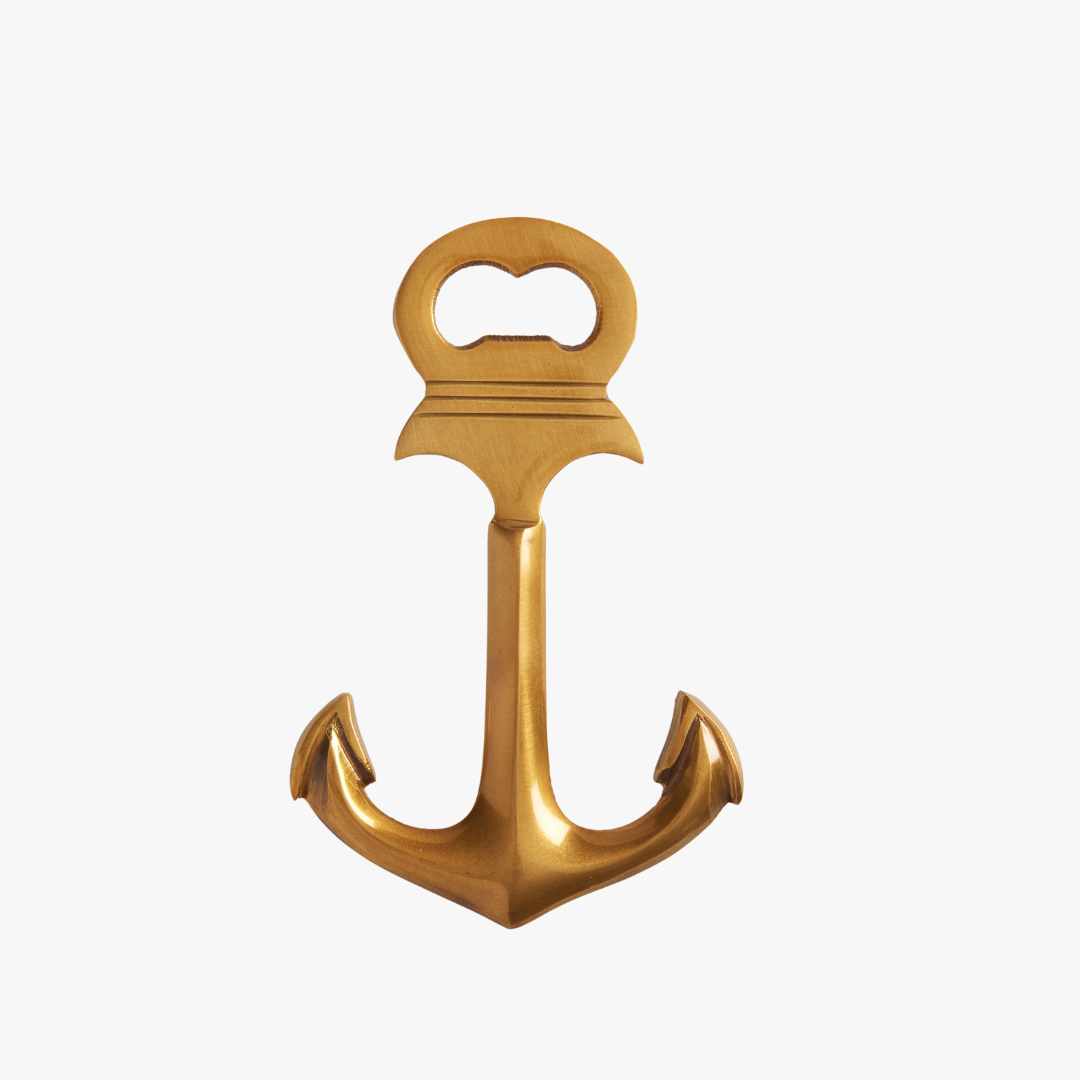Solid Brass Anchor Bottle Opener