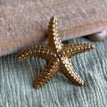 Solid Brass Starfish Paper Weight - Coastal Decor