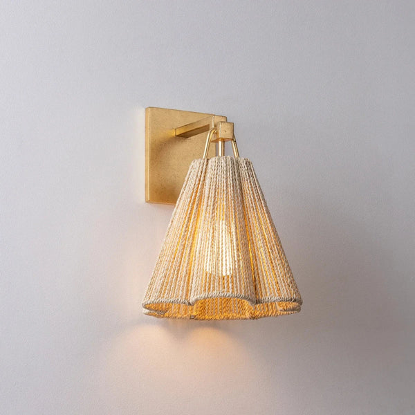 Sonoma Abaca Rope Sconce Lit