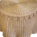 St Germain Scalloped Coffee Table - braided edge detail