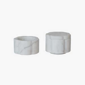 Stacked Marble Pinch Pot Set