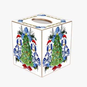 Staffordshire Holiday Tissue Box Cover