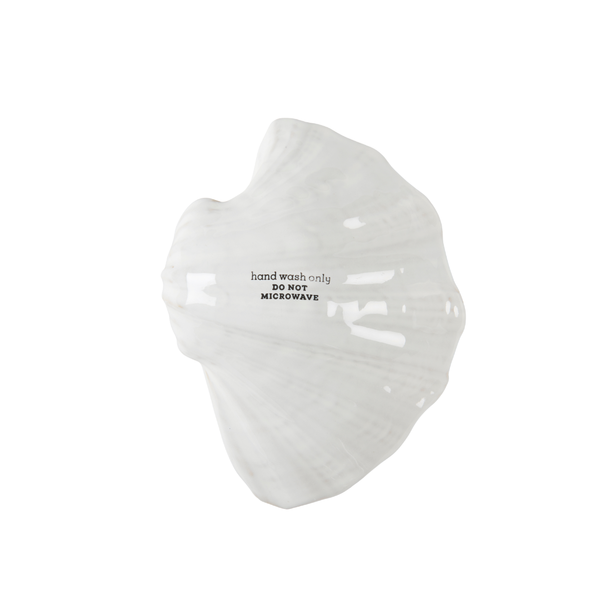 Stoneware Shell Dish bottom