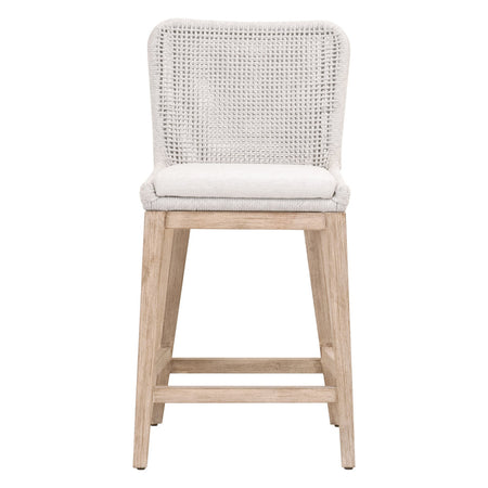 Sullivan Counter Stool - light grey woven rope