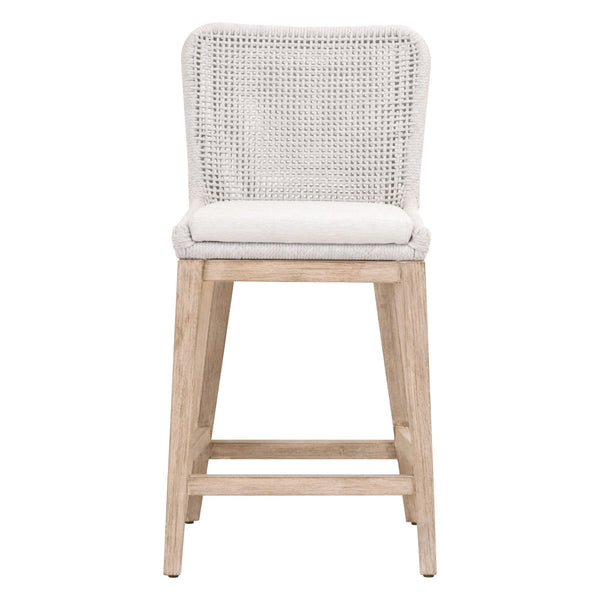 Sullivan Counter Stool - light grey woven rope