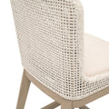 Sullivan Outdoor Counter Stool woven rope back detail
