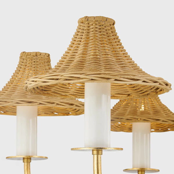 Turnberry Chandelier Shade and Candle Details