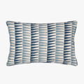 Tangier Denim Blue Lumbar Pillow Cover