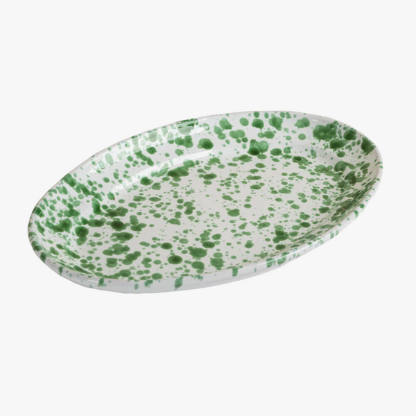 Taverna Green Speckled Platter