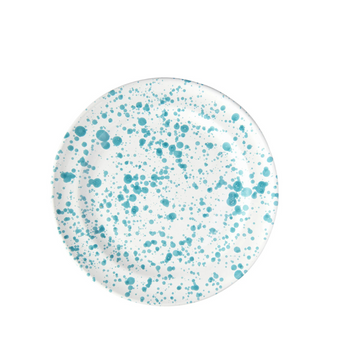 Taverna Turquoise Speckled Plate - Italian Splatterware - Dear Keaton