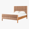 Textura Bed - woven rope and beechwood