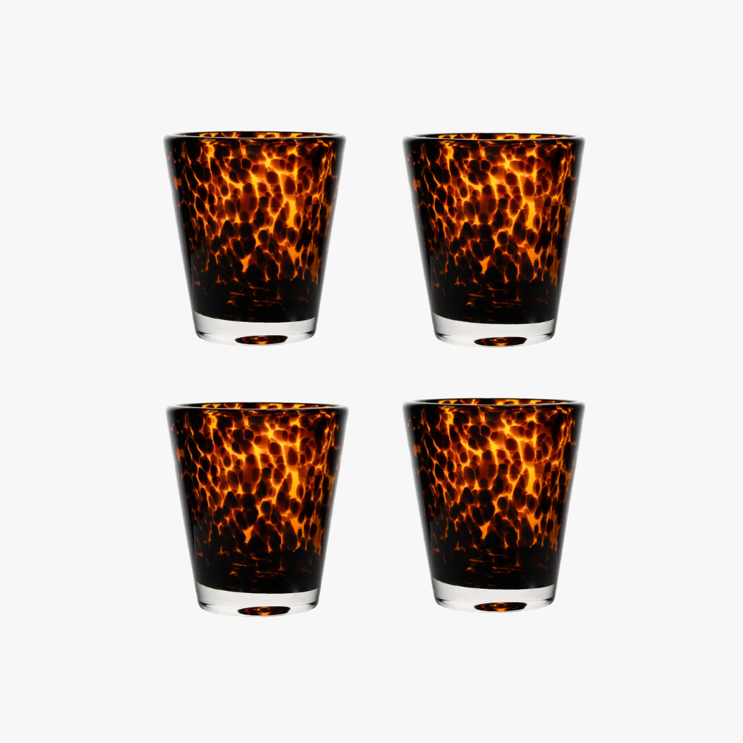 Torcello Tortoise Tumbler Glass Set by Dear Keaton