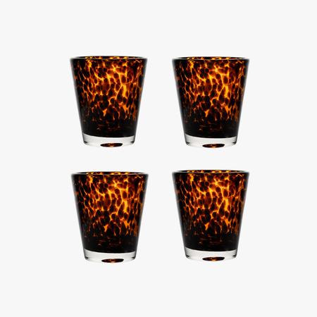 Torcello Tortoise Tumbler Glass Set