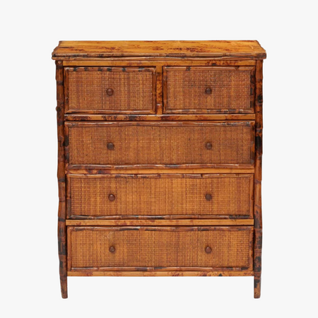 Tortoise Bamboo Tall Chest