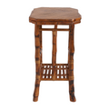 Tortoise Bamboo Magazine Table Side View