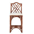 Tortoise Chippendale Pagoda Counter Stool