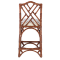 Tortoise Chippendale Pagoda Counter Stool back view
