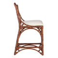 Tortoise Chippendale Pagoda Counter Stool side view