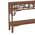 Tortoise Pagoda Small Console Table Closeup