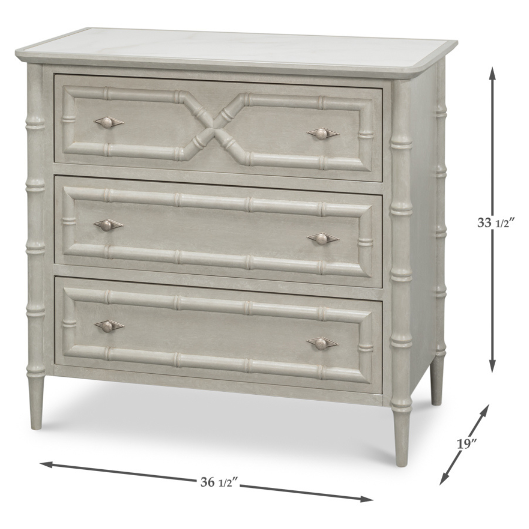 Tortuga White Chest - dimensions