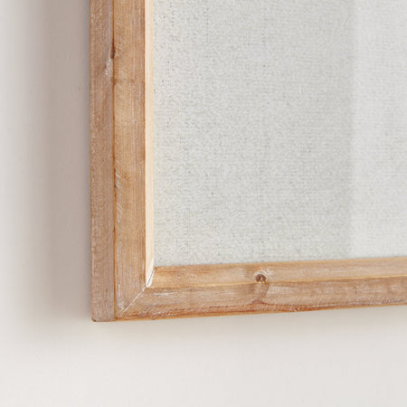 Translucent Blue Coral Framed Print - fir wood frame corner