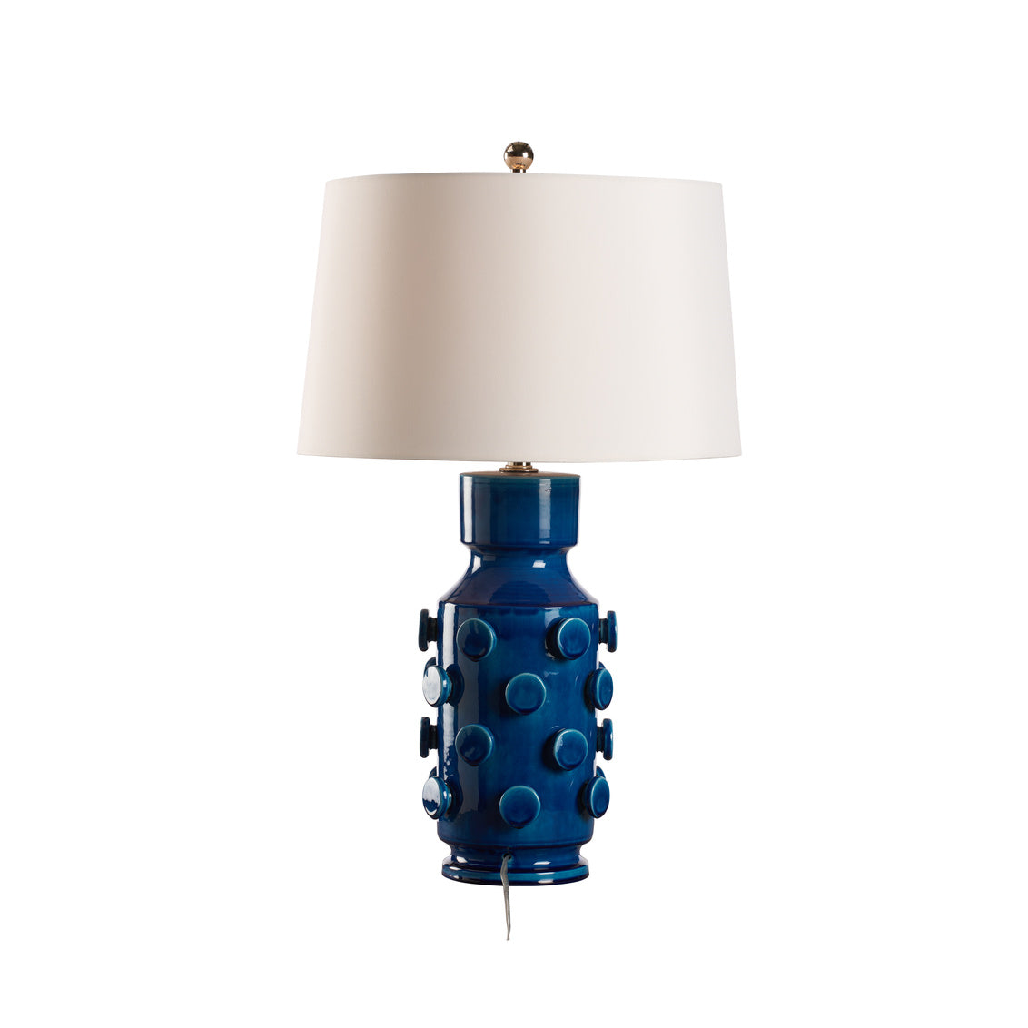 Ungaro Sea Blue Table Lamp - clear cord