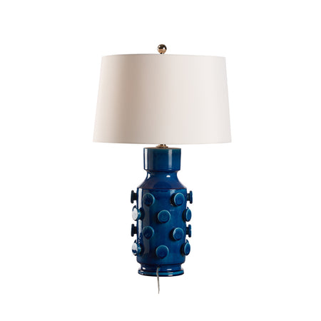 Ungaro Sea Blue Table Lamp - clear cord