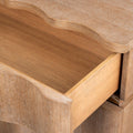 Breakers Oak Side Table Drawer interiors