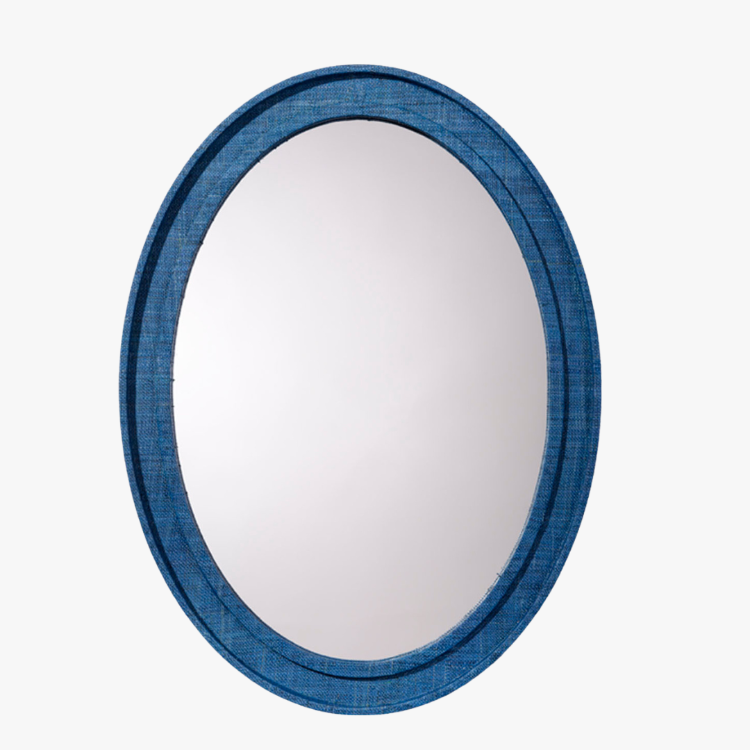 Valley Raffia Oval Mirror by Dear Keaton