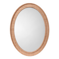 Valley Raffia Oval Mirror - Natural
