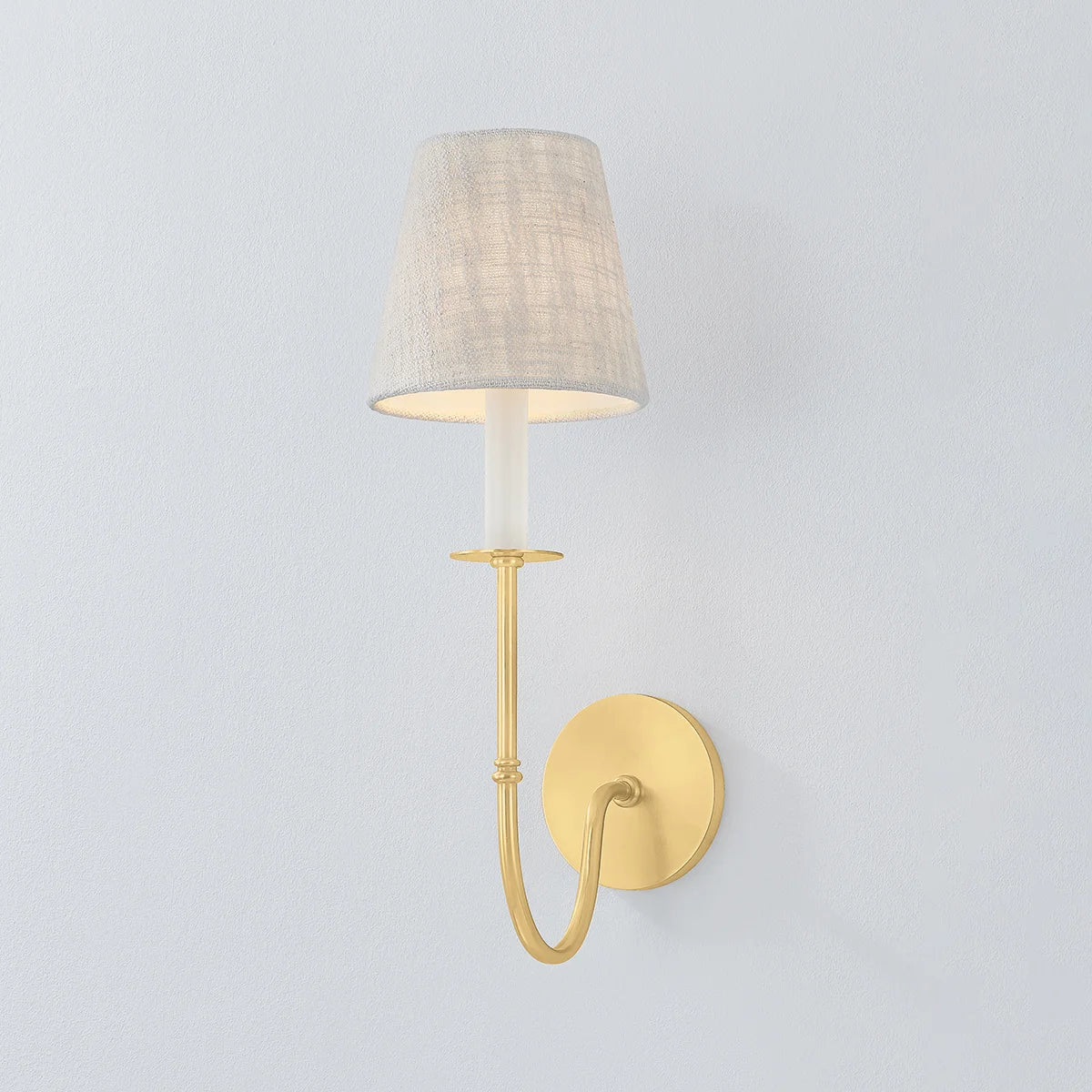 Vivien Wall Sconce with tapered linen shade